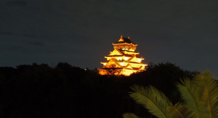 大阪城オレンジライトアップ